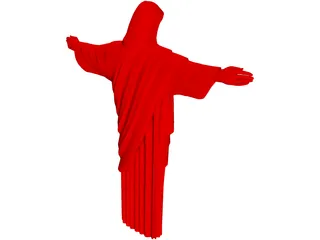 Christ Statue in Rio 3D Model preview