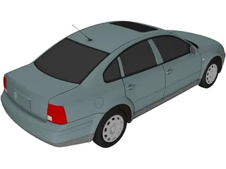 Volkswagen Passat (1999) 3D Model preview