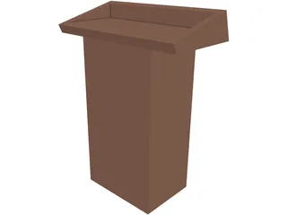 Podium 3D Model preview