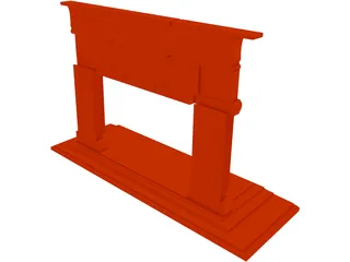 Fireplace 3D Model preview