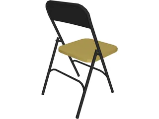 Chair Folding 3D Model preview