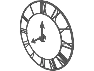 Clock 3D Model preview