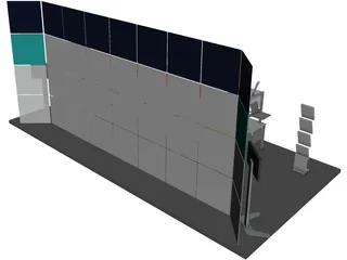 Trade Show Booth 3D Model preview
