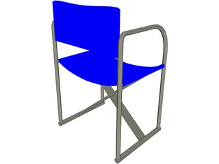 Chair Folding 3D Model preview