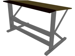 Desk 3D Model preview