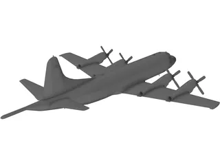 Lockheed P-3C Orion 3D Model preview