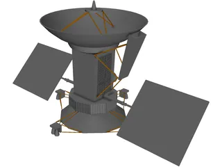 Magellan Satellite 3D Model preview