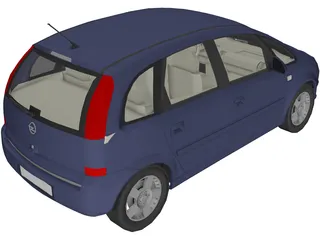 Opel Meriva 3D Model preview