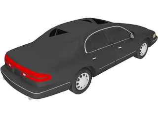 Lincoln Continental (1997) 3D Model preview