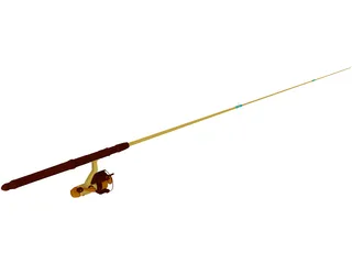 Fishing Pole 3D Model preview