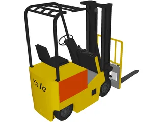 Forklift Yale Yard 3D Model preview