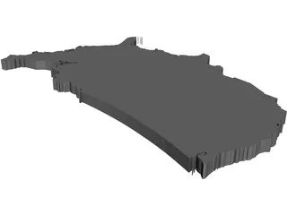 United States Continental 3D Model preview