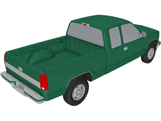 Chevrolet Extended Cab Full-Size Pickup (1994) 3D Model preview