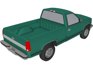 Chevrolet Full-Size Pickup (1994) 3D Model preview