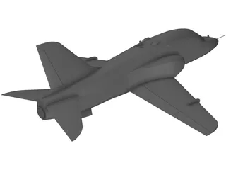 British Aerospace BAe Hawk MK-1A 3D Model preview