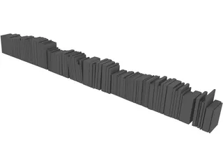 Books 3D Model preview
