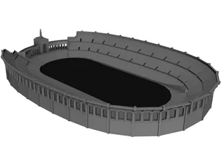 Coliseum Los Angeles 3D Model preview