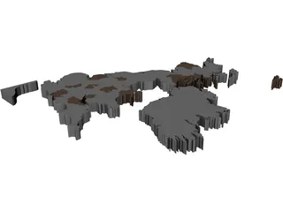 United Kingdom 3D Model preview