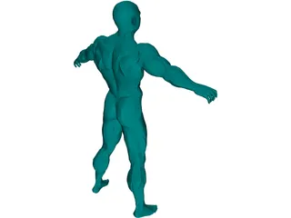Muscle Man 3D Model preview