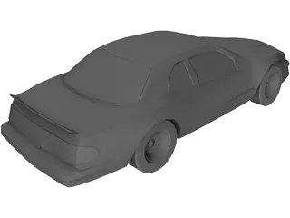 Ford Thunderbird Stock Car (1987) 3D Model preview