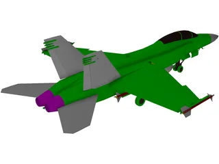 F-18F 3D Model preview
