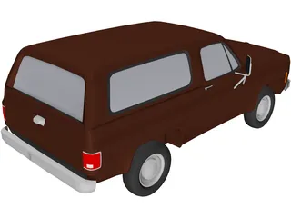 Chevrolet Blazer (1977) 3D Model preview