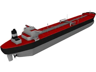 Oil Tanker 3D Model preview