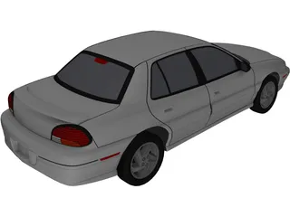 Pontiac Grand Am (1996) 3D Model preview