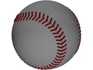 Baseball 3D Model preview