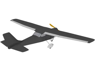Cessna 172 3D Model preview
