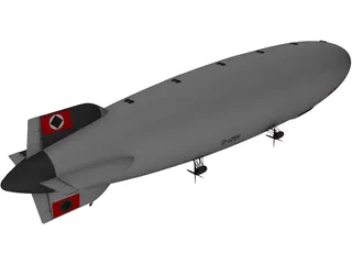 Hindenburg Blimp 3D Model preview