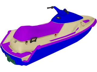 Personal Watercraft 3D Model preview