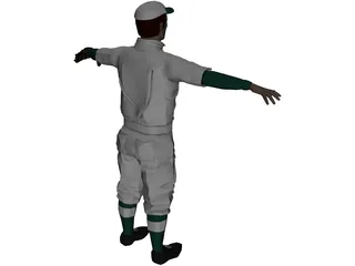 Baseball Player [+Glove] 3D Model preview