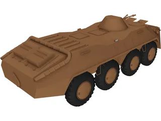 BTR-70 3D Model preview