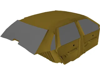 Interior Ford Tempo (1989) 3D Model preview