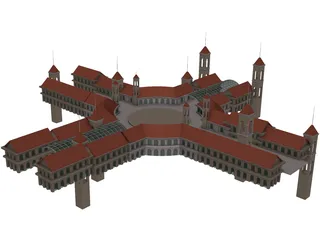 Shopping Centre 3D Model preview