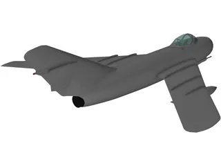 MiG-17 3D Model preview
