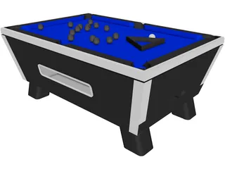 Pool Table 3D Model preview