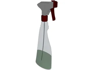 Spray Bottle 3D Model preview