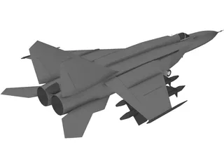 MiG-25 3D Model preview