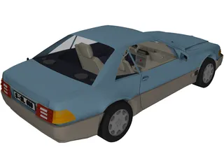 Mercedes-Benz 600 SL 3D Model preview