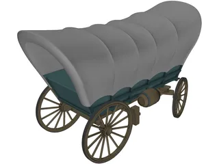 Conestoga Coach 3D Model preview