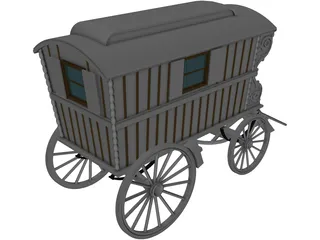 Gipsy Coach 3D Model preview