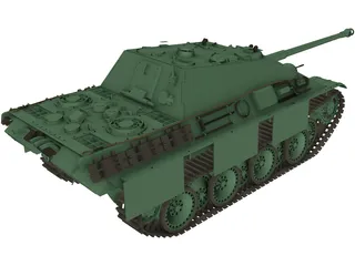 Jagd Panzer 3D Model preview