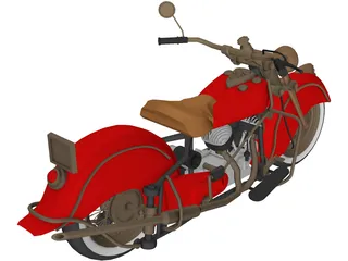 Indian Chief 348 3D Model preview