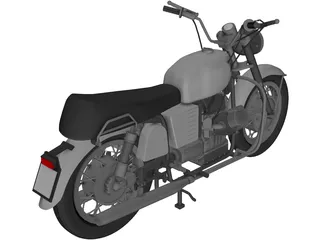 Moto Guzzi 1 3D Model preview