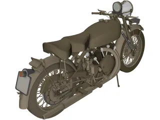 Vincent Black Shadow 3D Model preview