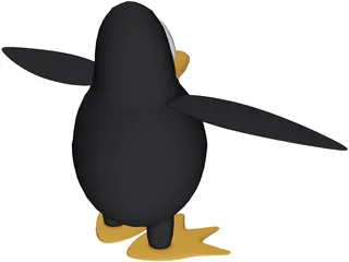 Linux Penguin 3D Model preview
