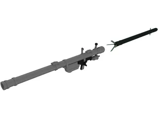 SA-7 Missile Launcher 3D Model preview