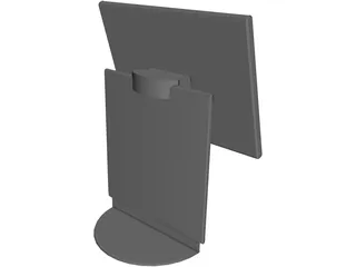 Monitor LCD 3D Model preview